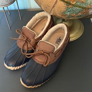 JBU Brown and Navy Shoes